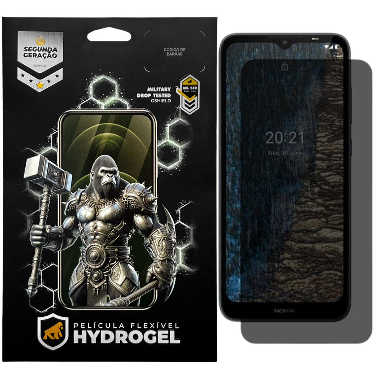 Película para Nokia C20 - Privacidade Hydrogel - Gshield