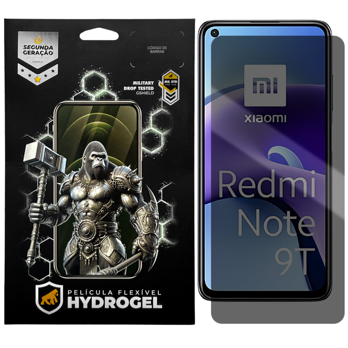 Película para Xiaomi Redmi Note 9T - Privacidade Hydrogel - Gshield