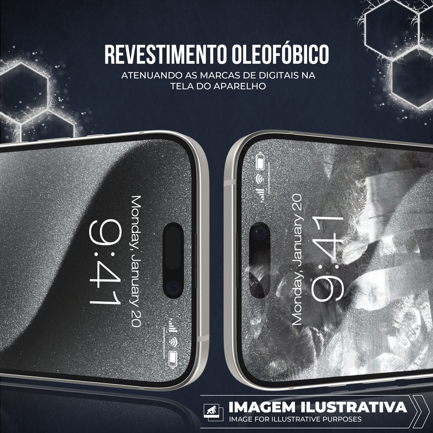 Película para iPhone 14 Pro Max - Ultra Glass - Preta - Gshield