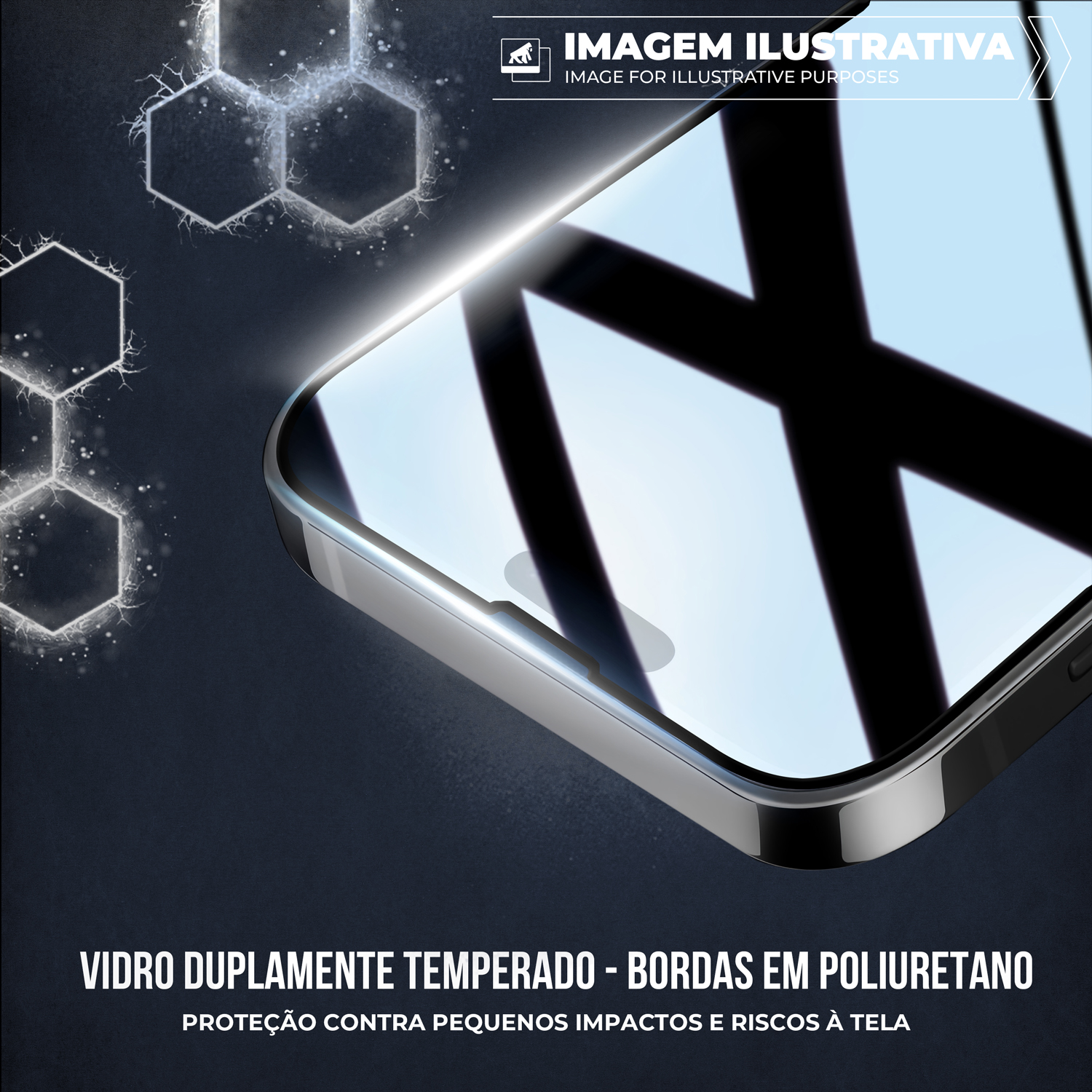 Película para iPhone 13 Pro Max - Ultra Glass - Preta - Gshield
