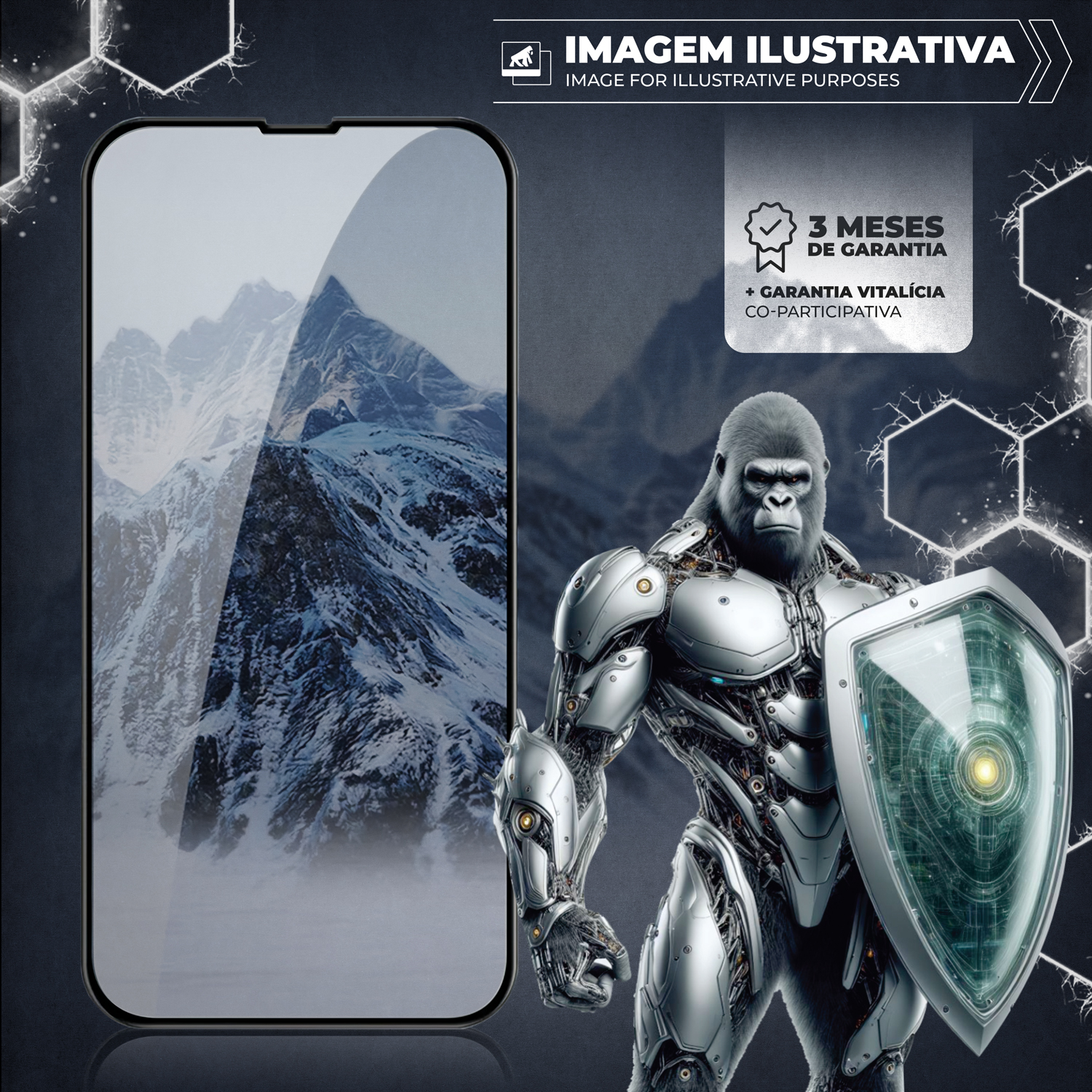 Película para iPhone 13 Pro Max - Ultra Glass - Preta - Gshield