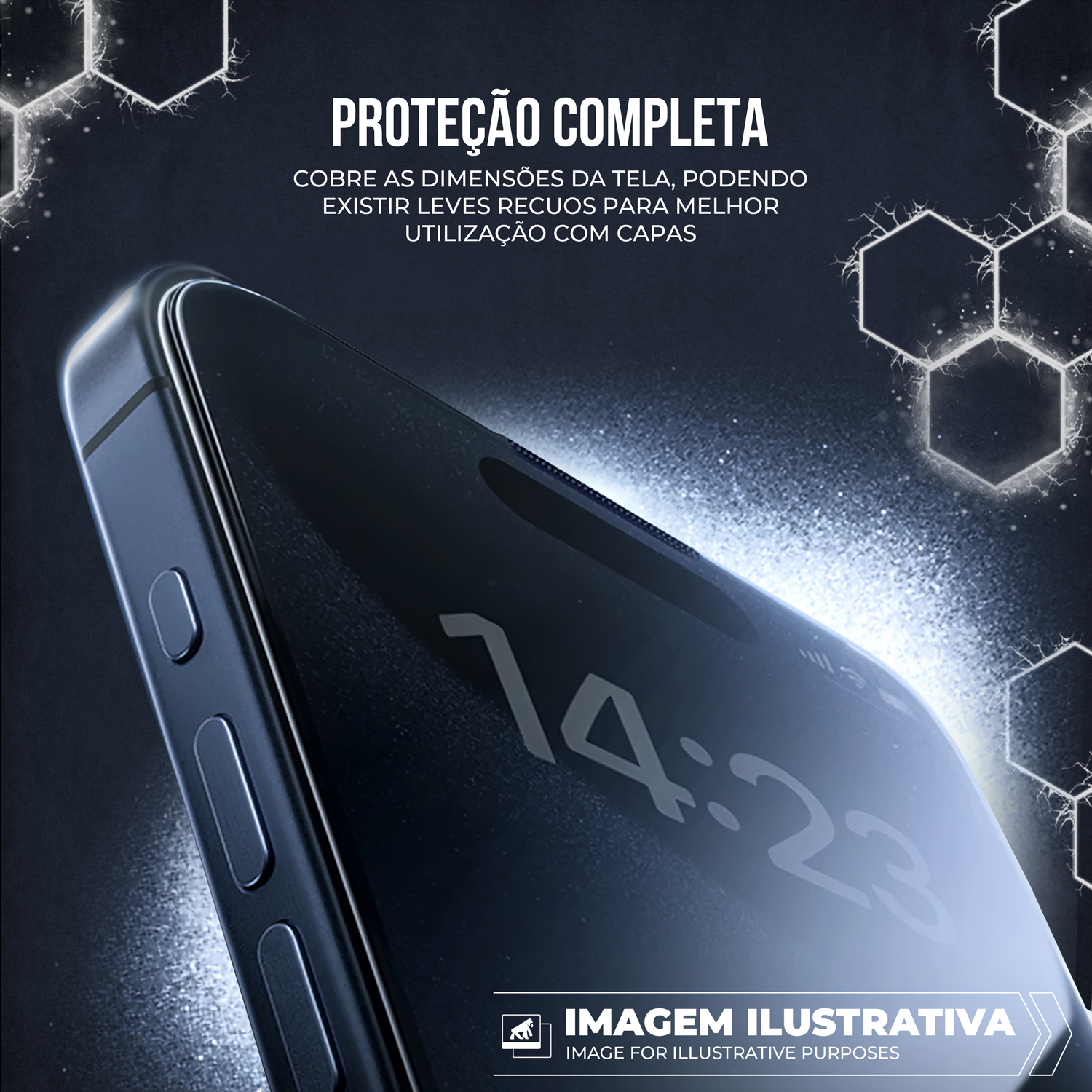 Película para iPhone 14 Plus - Ultra Glass - Preta - Gshield