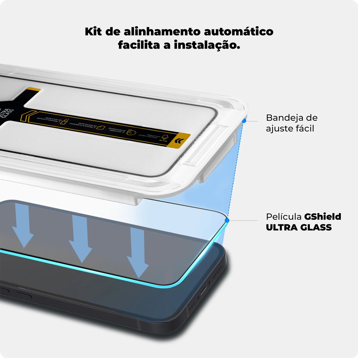 Película para iPhone XR - Ultra Glass - Preta - Gshield