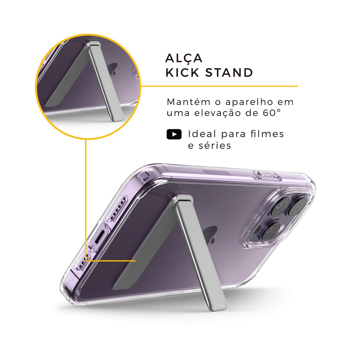 Capa para iPhone 14 Pro - Slim Fit - Transparente - Gshield - foto 5