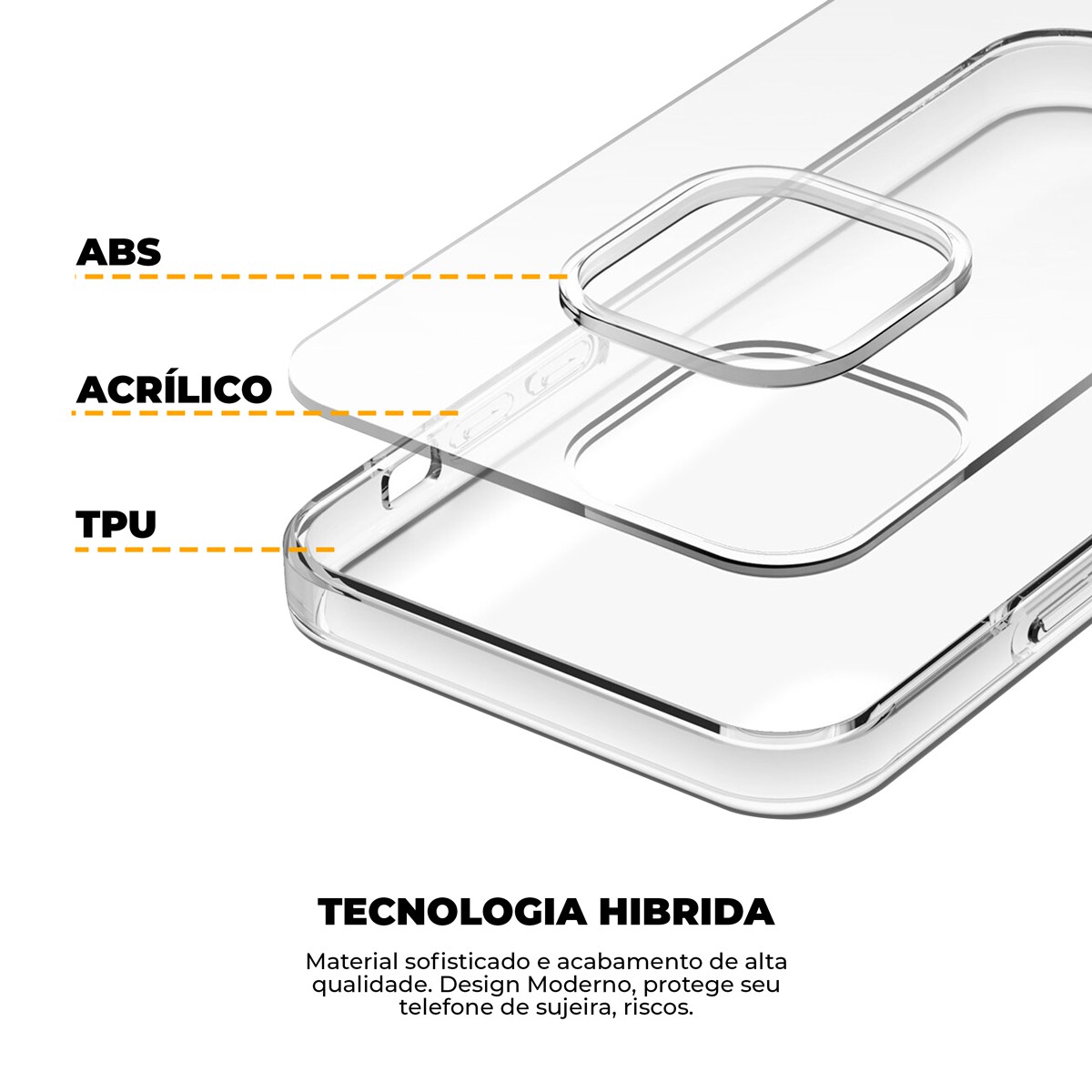 Capa para iPhone 14 Pro - Slim Fit - Transparente - Gshield - foto 4
