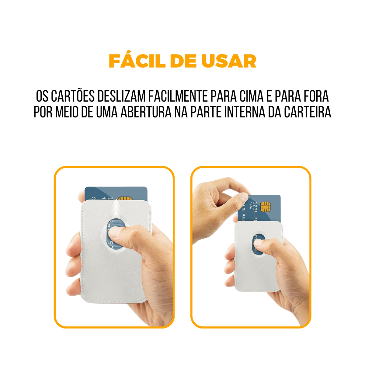 Carteira Magsafe - Porta Cartão Magnético - Branca - Gshield - foto 7