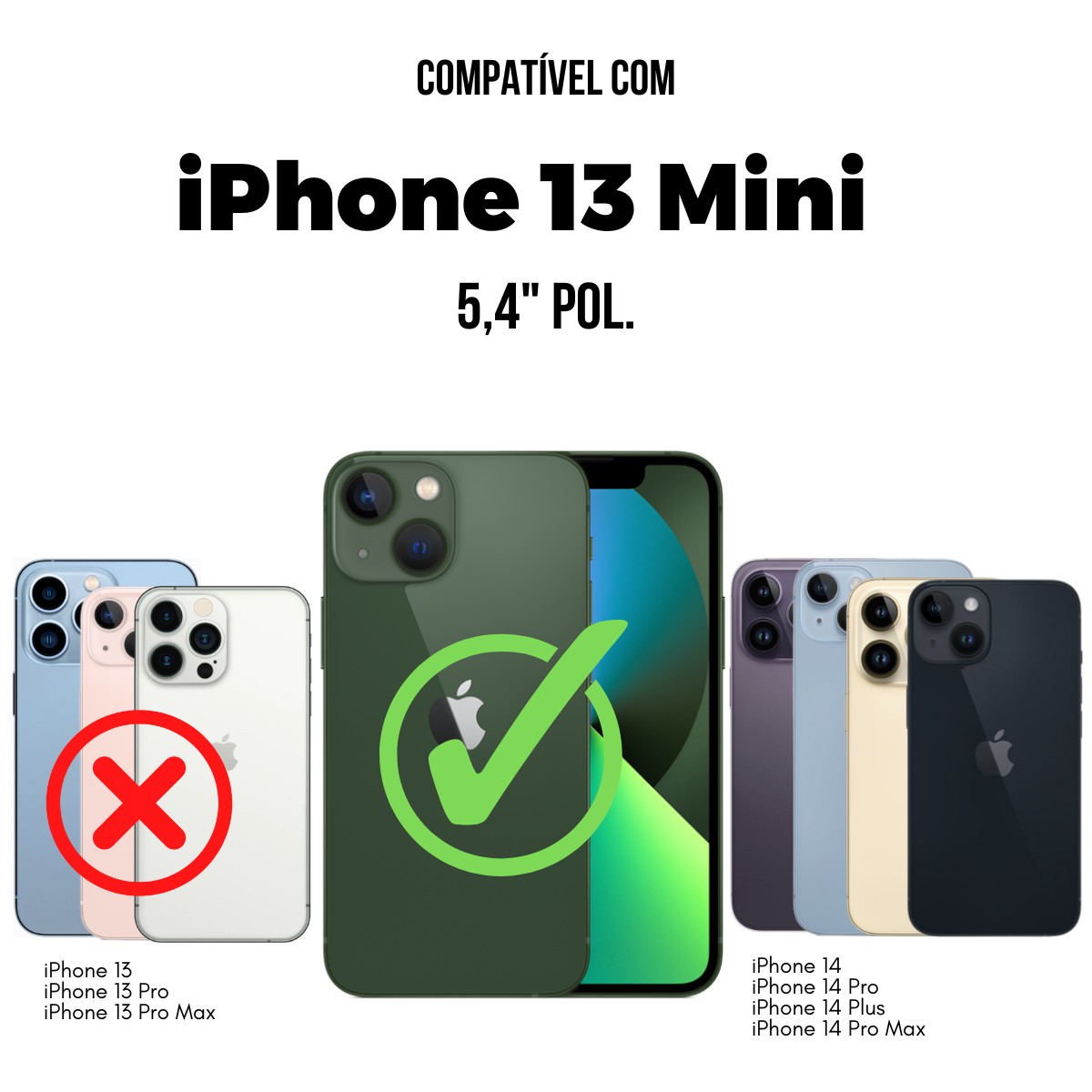 Película para iPhone 13 Mini - Traseira de Fibra de Carbono - Gshield