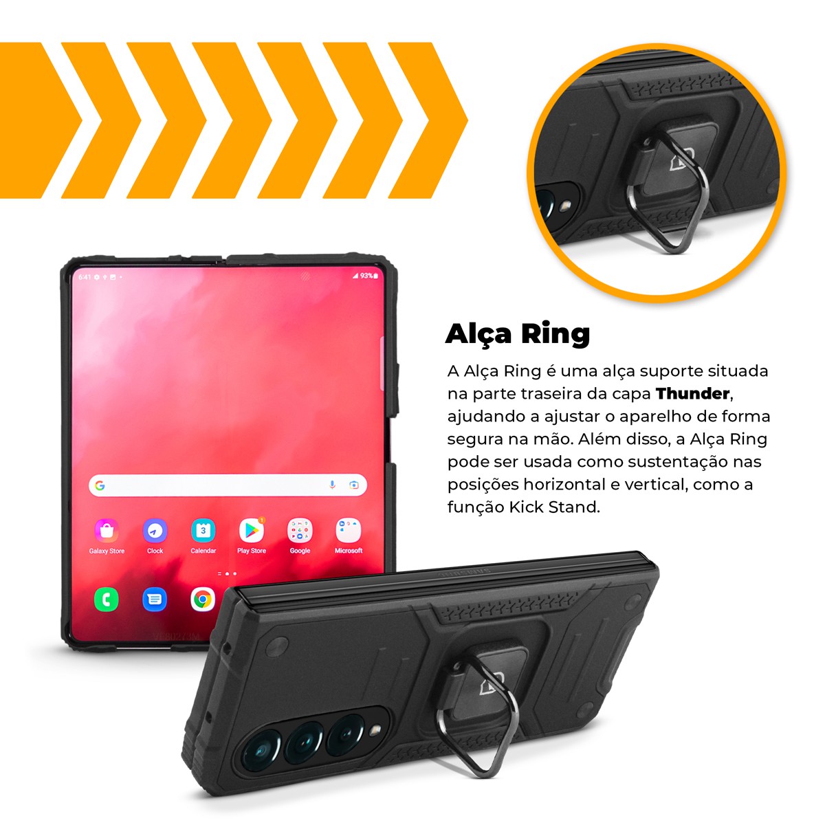 Capa para Samsung Galaxy Fold 4 - Thunder - Gshield