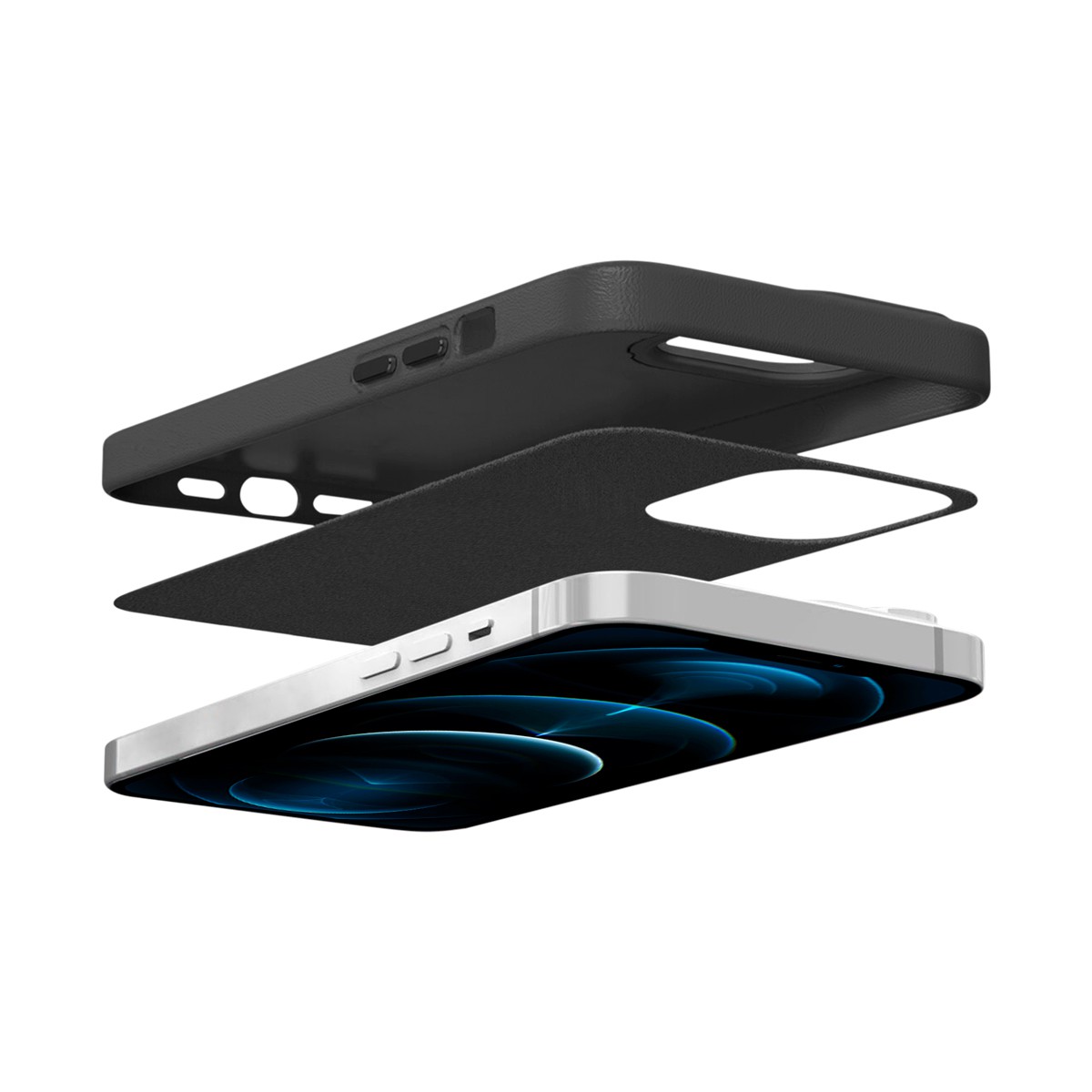 Capa para iPhone 12 Pro - Couro Dual Preta - Gshield - foto 6