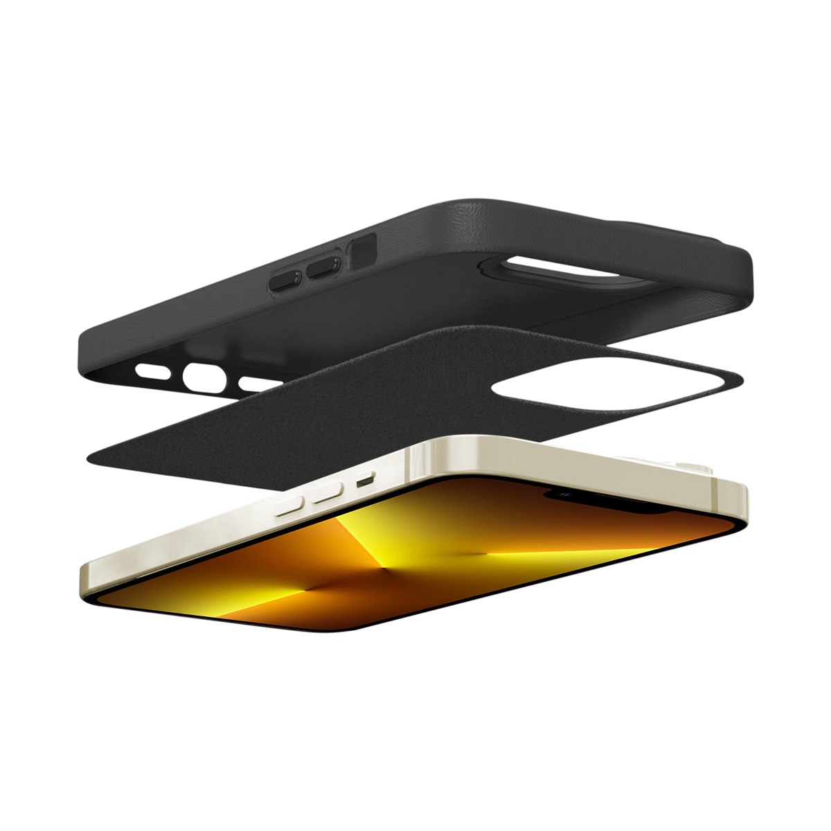 Capa para iPhone 13 Pro Max - Couro Dual Preta - Gshield - foto 6