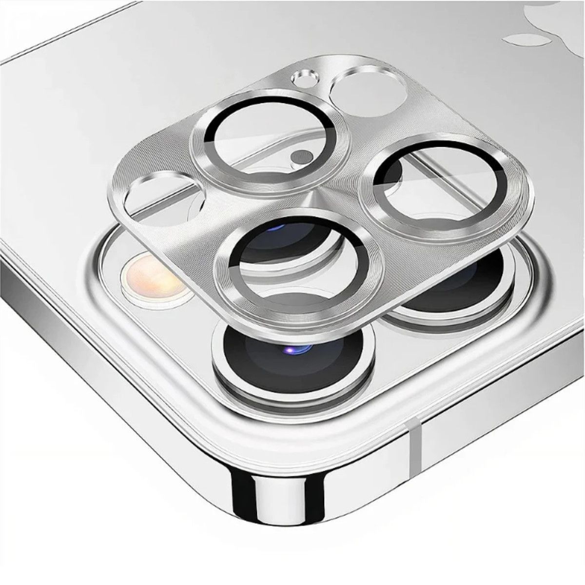 Protetor de Lente de Câmera de Alumínio para iPhone 14 Pro - Prata - Gshield
