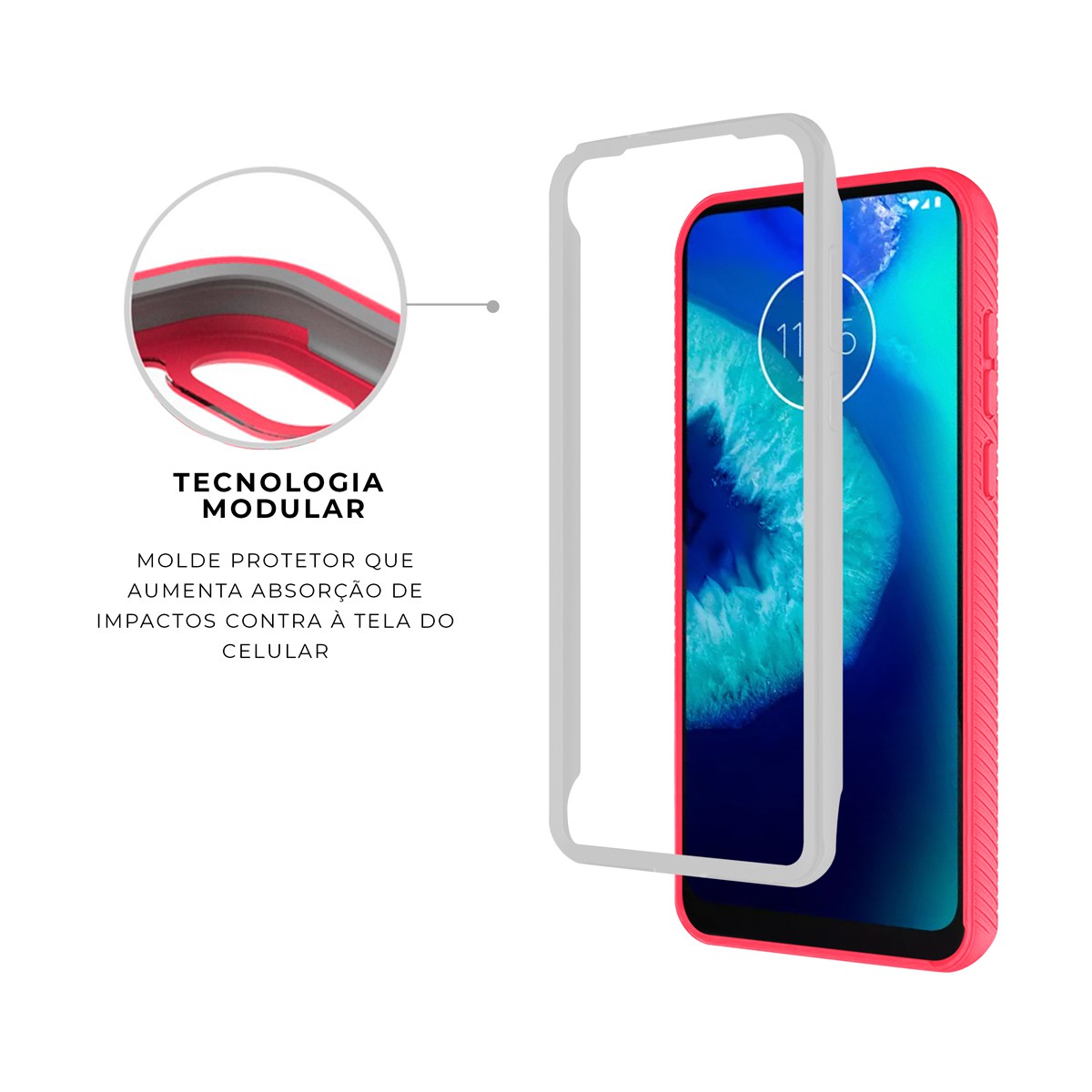 Capa para Motorola Moto G8 Power Lite - Stronger Rosa - Gshield