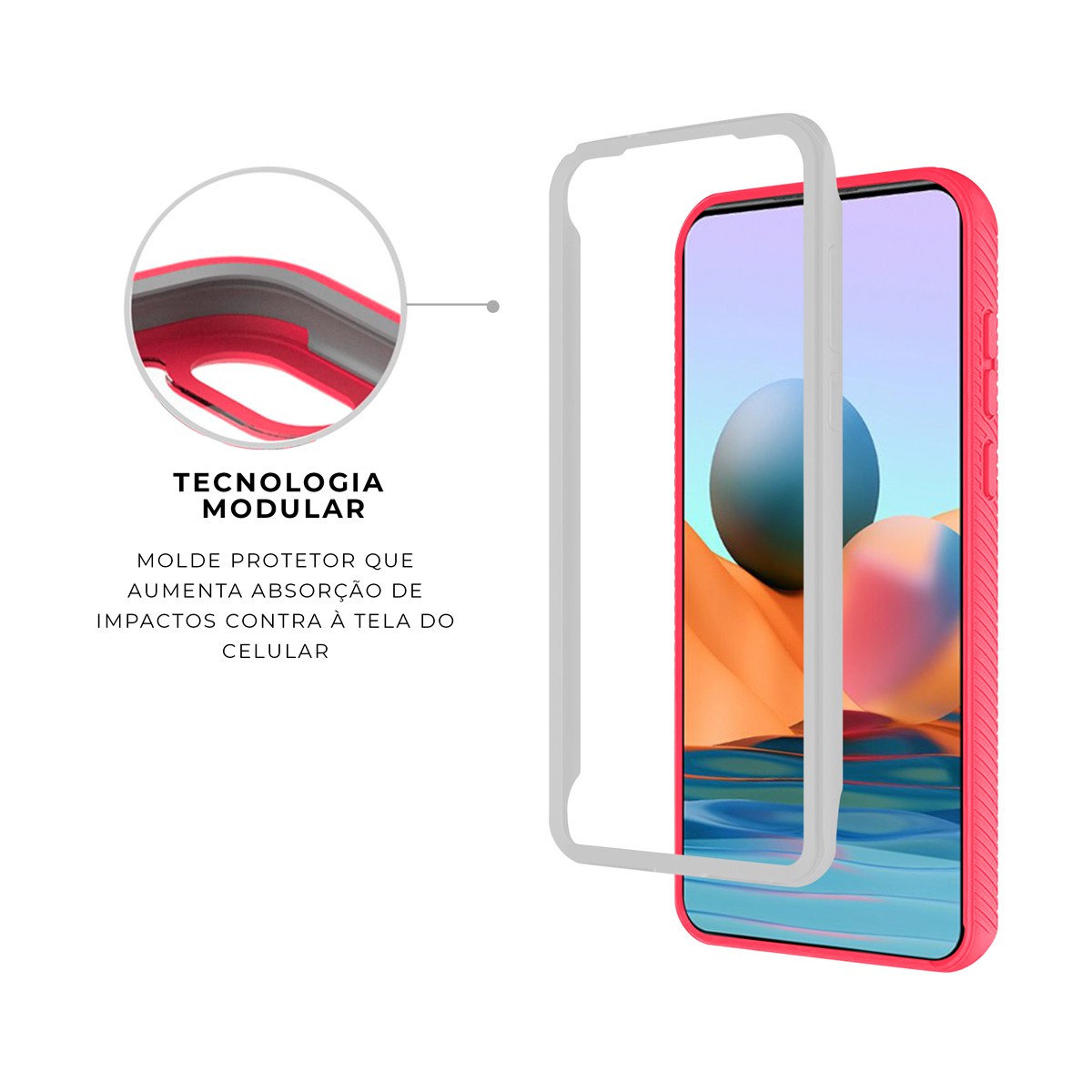 Capa para Xiaomi Redmi Note 10 Pro - Stronger Rosa - Gshield