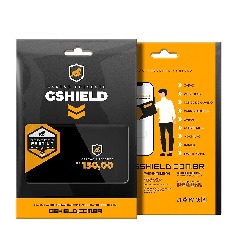 Cartão Presente - R$ 150 - Gshield