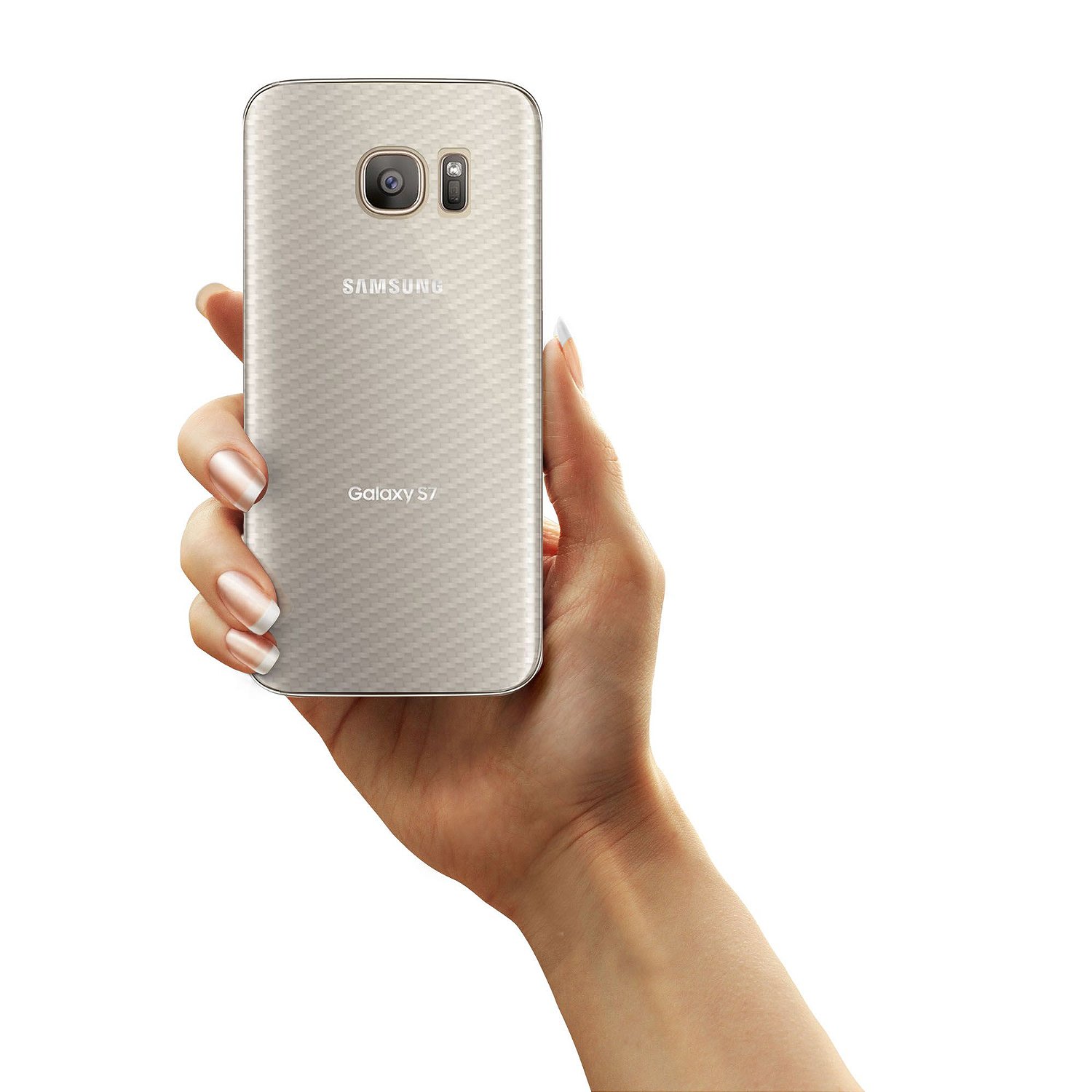 Película para Samsung Galaxy S7 Edge - Traseira de Fibra de Carbono - Gshield - foto 3