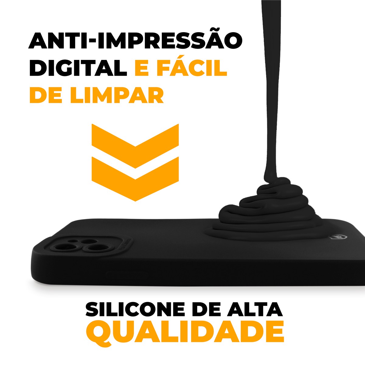 Capa para iPhone 11 - Preta - Silicon Cloud - Gshield