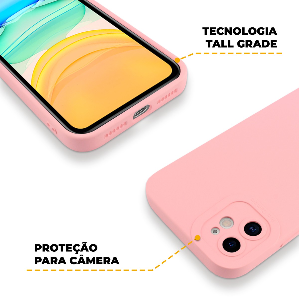 Capa para iPhone 11 - Rosa - Silicon Cloud - Gshield - foto 4