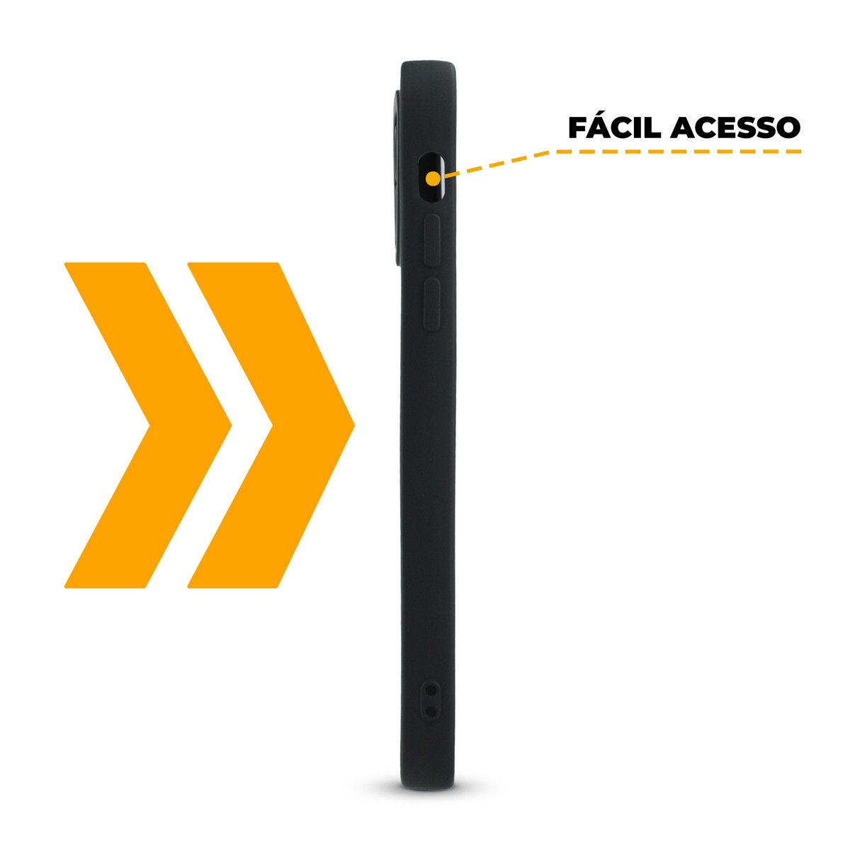 Capa para iPhone 13 Pro - Preta - Silicon Cloud - Gshield