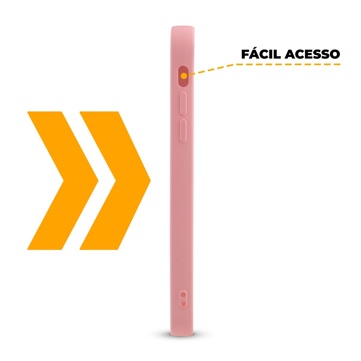 Capa para iPhone 14 Pro Max - Rosa - Silicon Cloud - Gshield