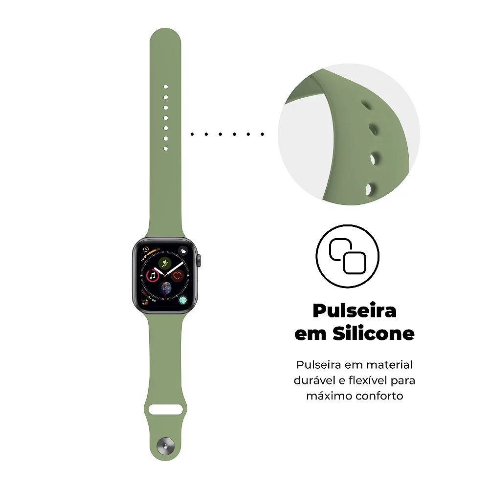 Pulseira Para Apple Watch 49MM Ultra Fit - Verde Claro - Gshield - foto 2