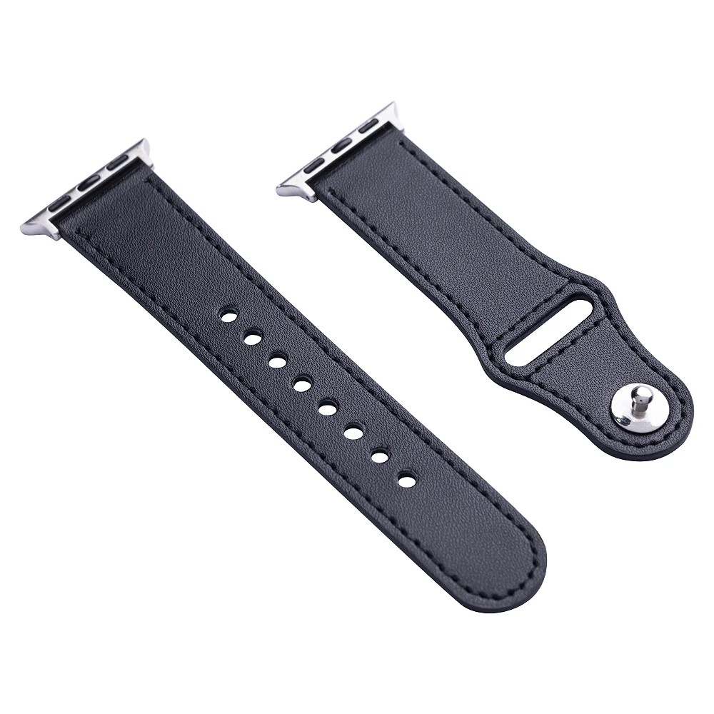 Pulseira de Couro Para Apple Watch 49MM - Preta - Gshield