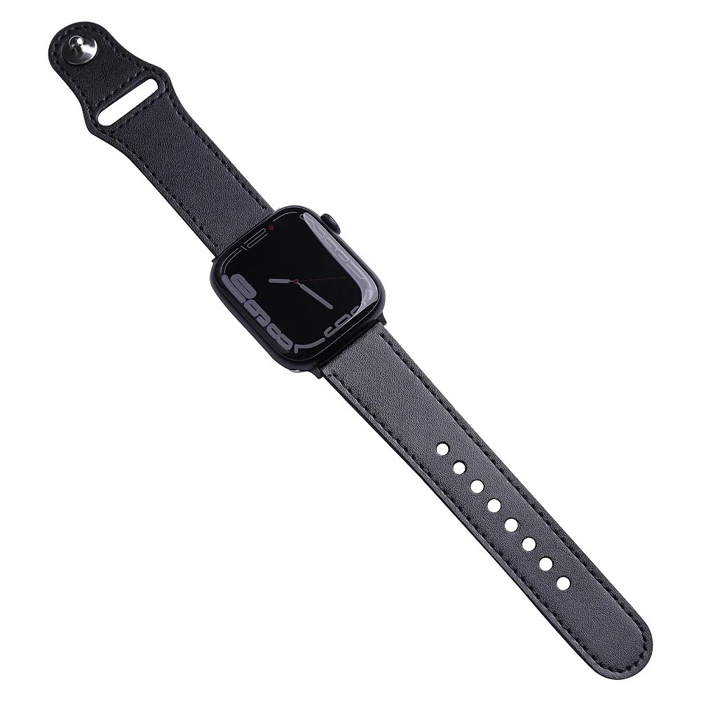 Pulseira de Couro Para Apple Watch 49MM - Preta - Gshield