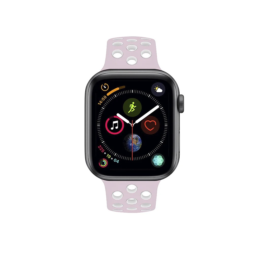 Pulseira para Apple Watch Armor Running 49MM- Rosa e Branco - Gshield