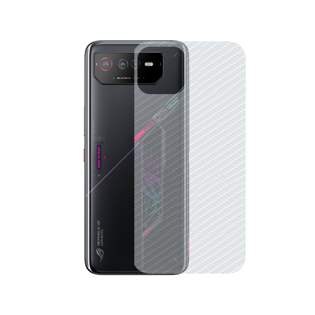 Película para Asus Rog Phone 6 - Traseira de Fibra de Carbono - Gshield