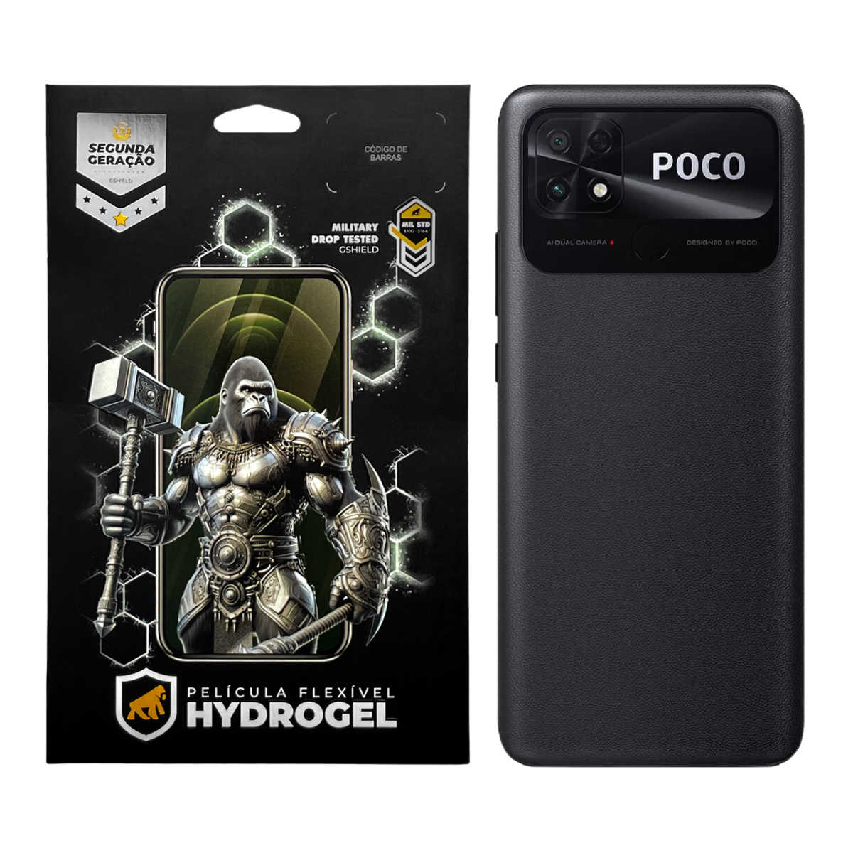 Película para Xiaomi Poco C40 - Traseira Hydrogel HD- Gshield