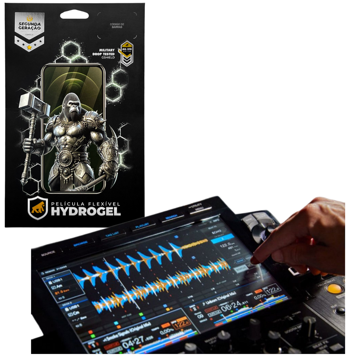 Película para Painel de Controladora Pionner XDJ-RX3 - Hydrogel HD - Gshield