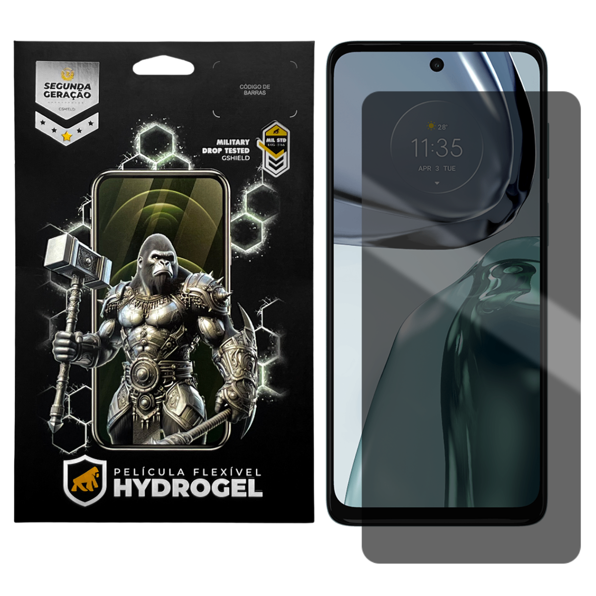 Película para Motorola Moto G62 5G - Privacidade Hydrogel - Gshield