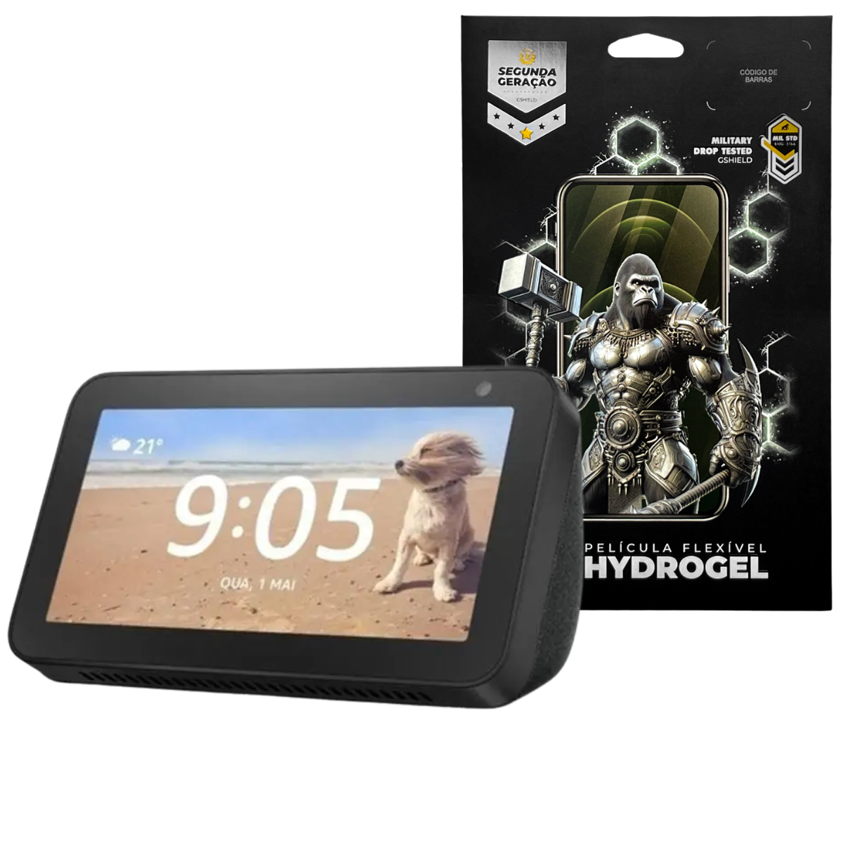 Película para Alexa Echo Show 5 - 1° Geração 5,5" - Hydrogel HD - Gshield