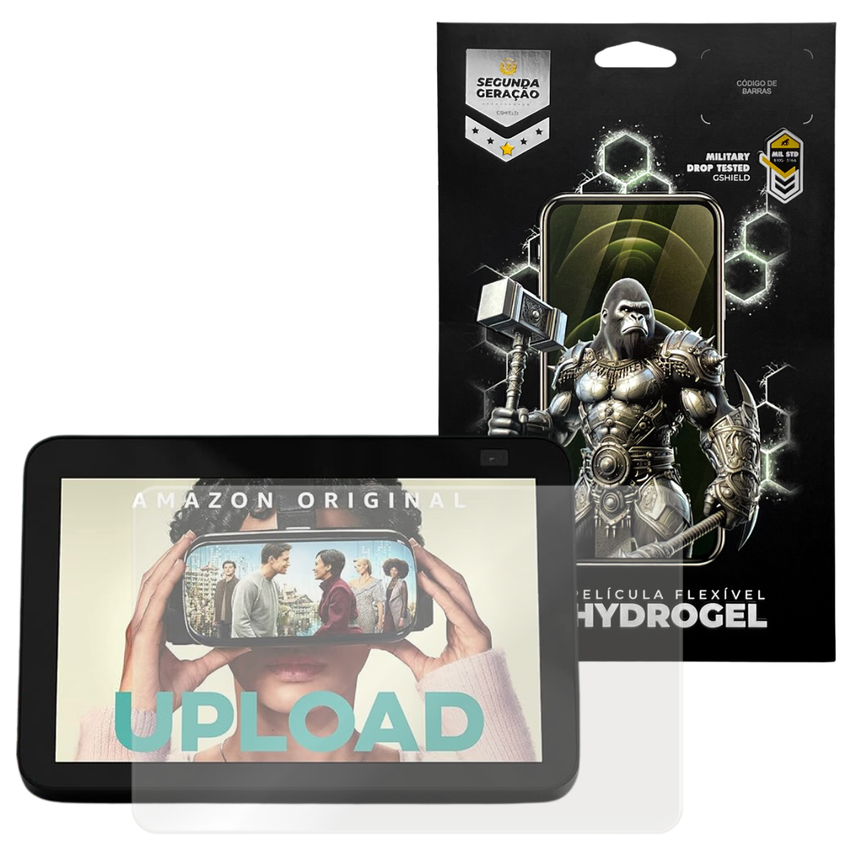 Película para Alexa Echo Show 8 - 1ª e 2° Geração - Hydrogel HD - Gshield