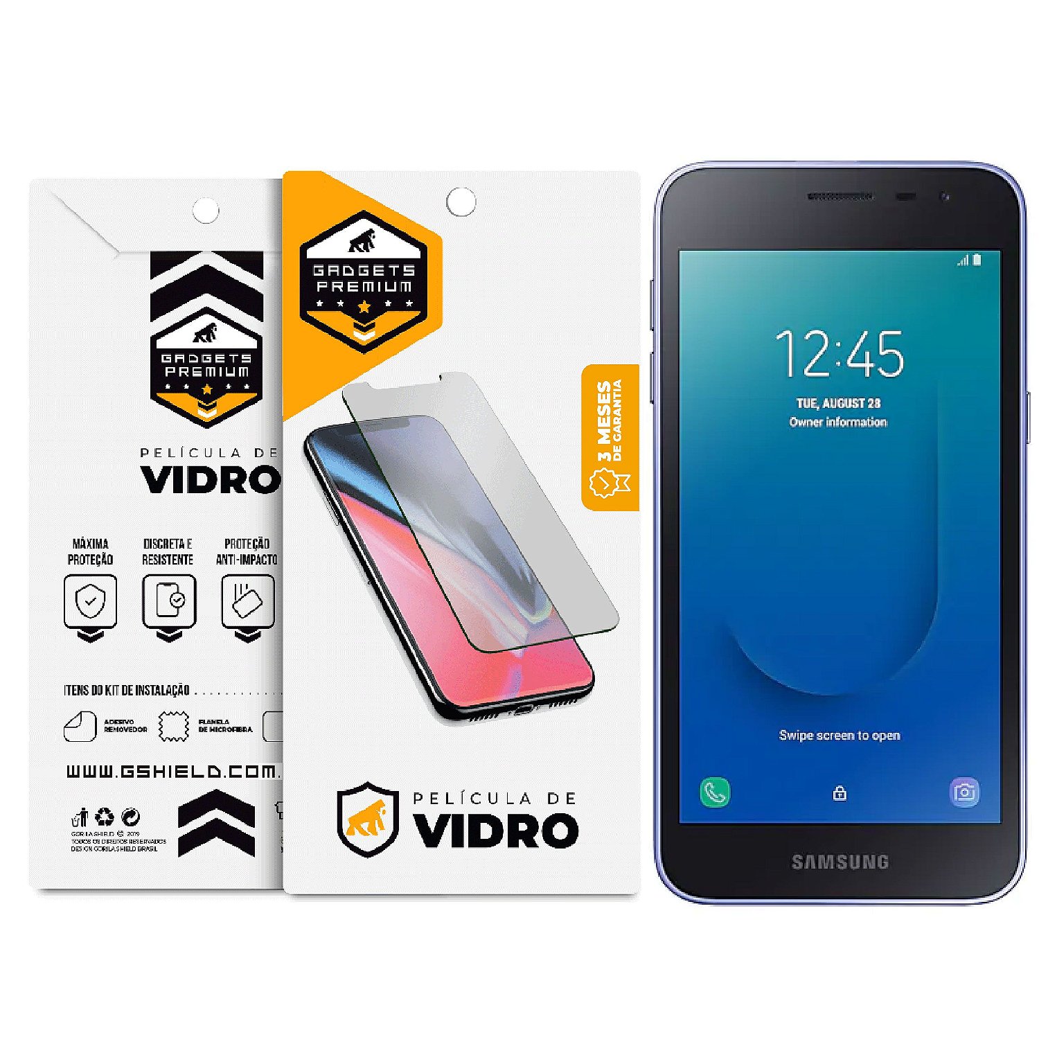 Película para Samsung Galaxy J2 Prime - Vidro Dupla - Gshield
