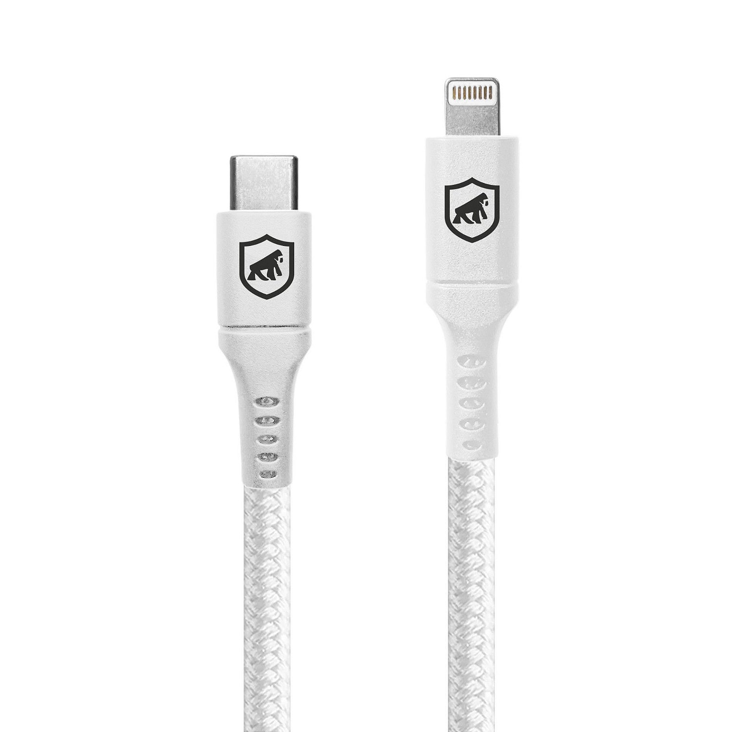 Cabo Survivor para Lightning / Tipo C - 1,5m - Branco - Gshield