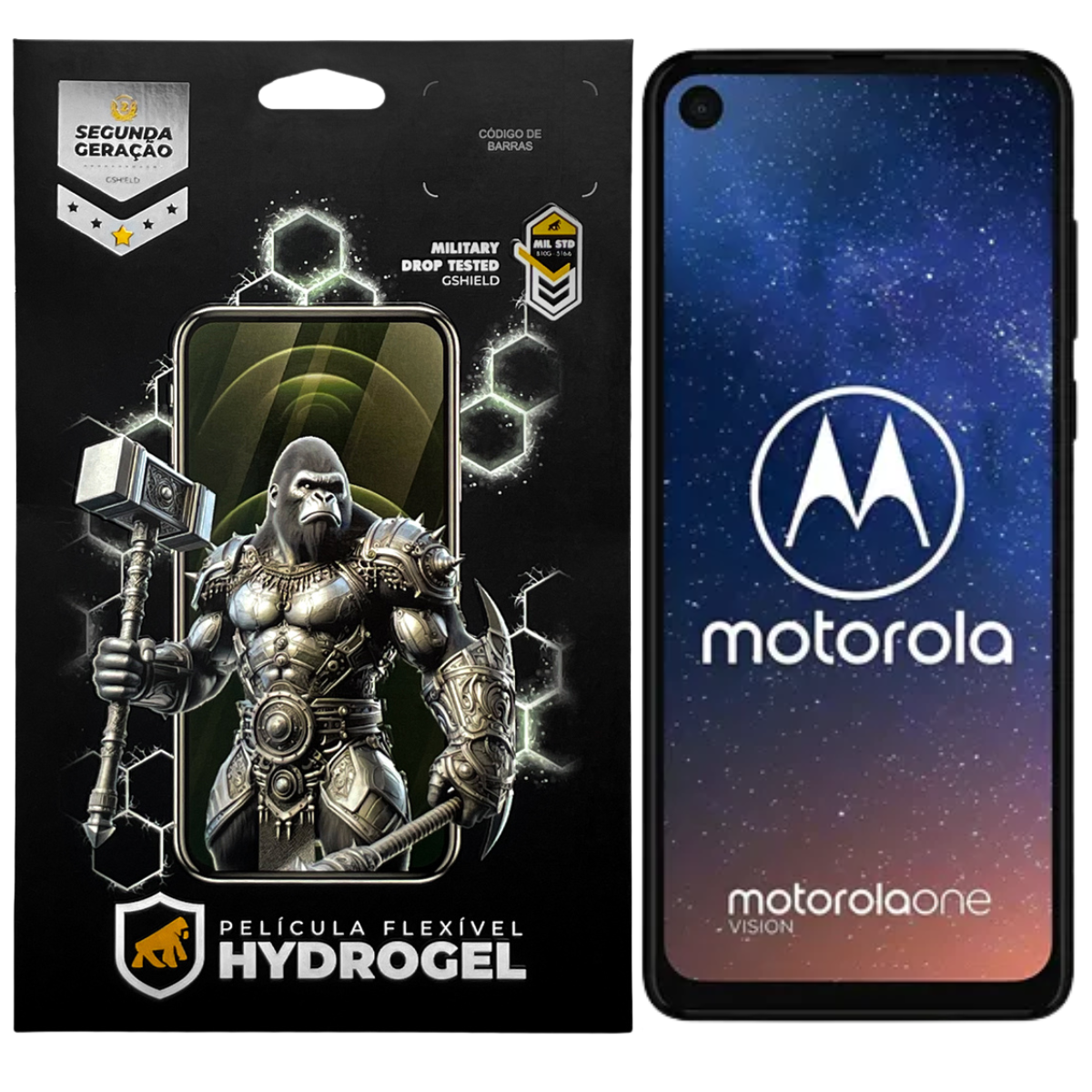 Película para Motorola Moto One Vision - Hydrogel Gamer Fosca - Gshield