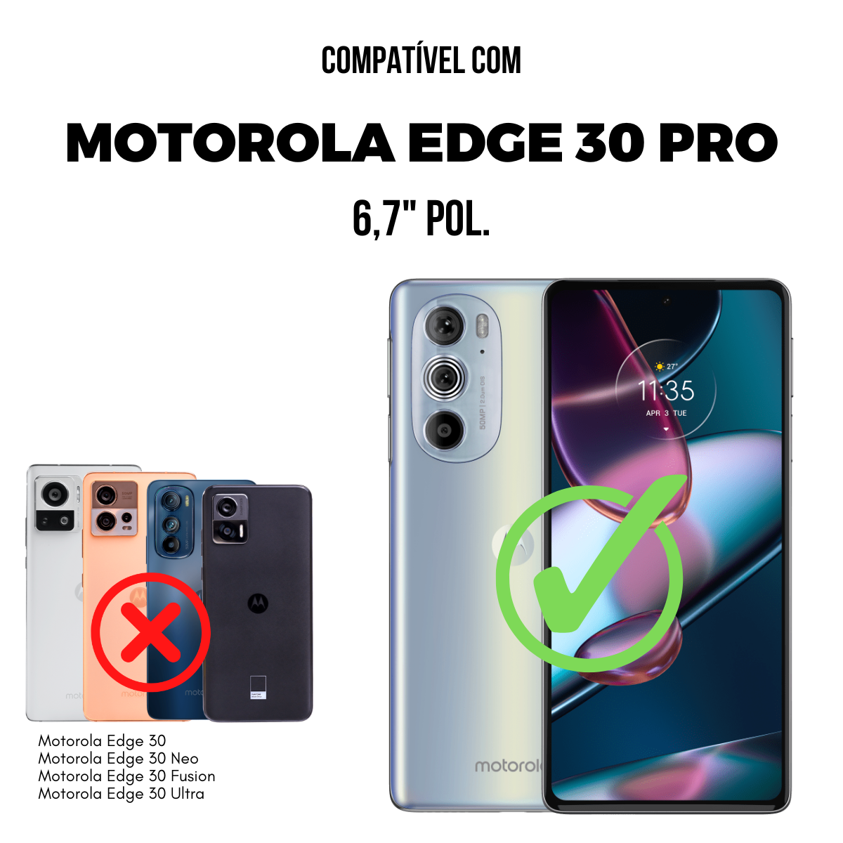 Película para Motorola Edge 30 Pro 5G - Hydrogel HD - Gshield