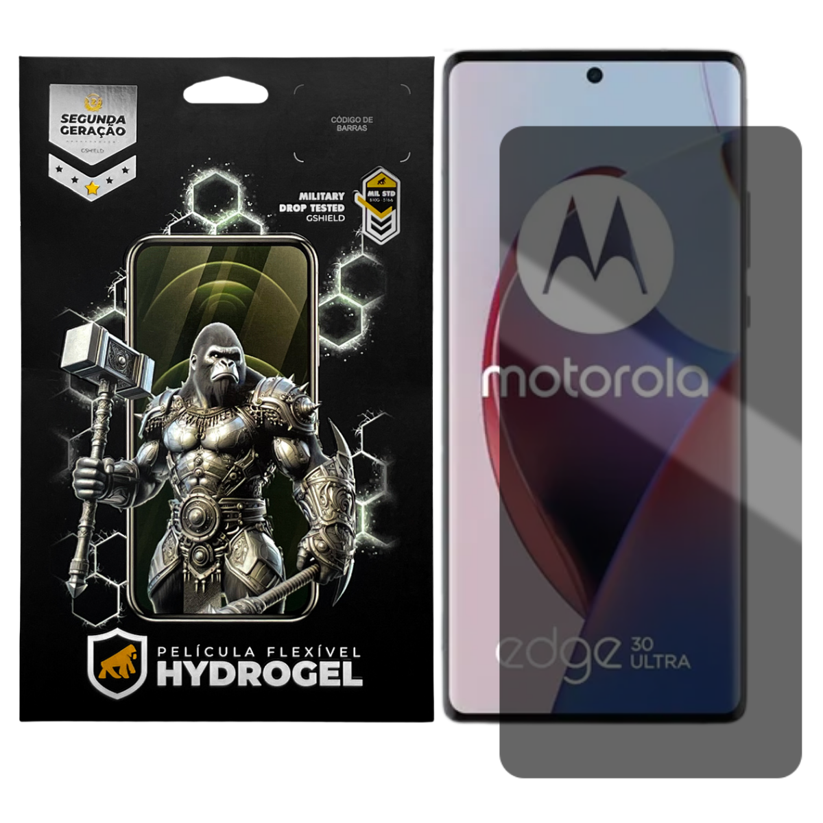 Película para Motorola Edge 30 Ultra 5G - Privacidade Hydrogel - Gshield