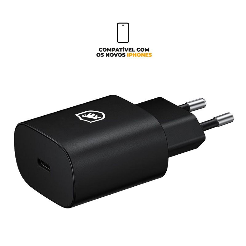 Carregador iPhone original Gshield - Preto