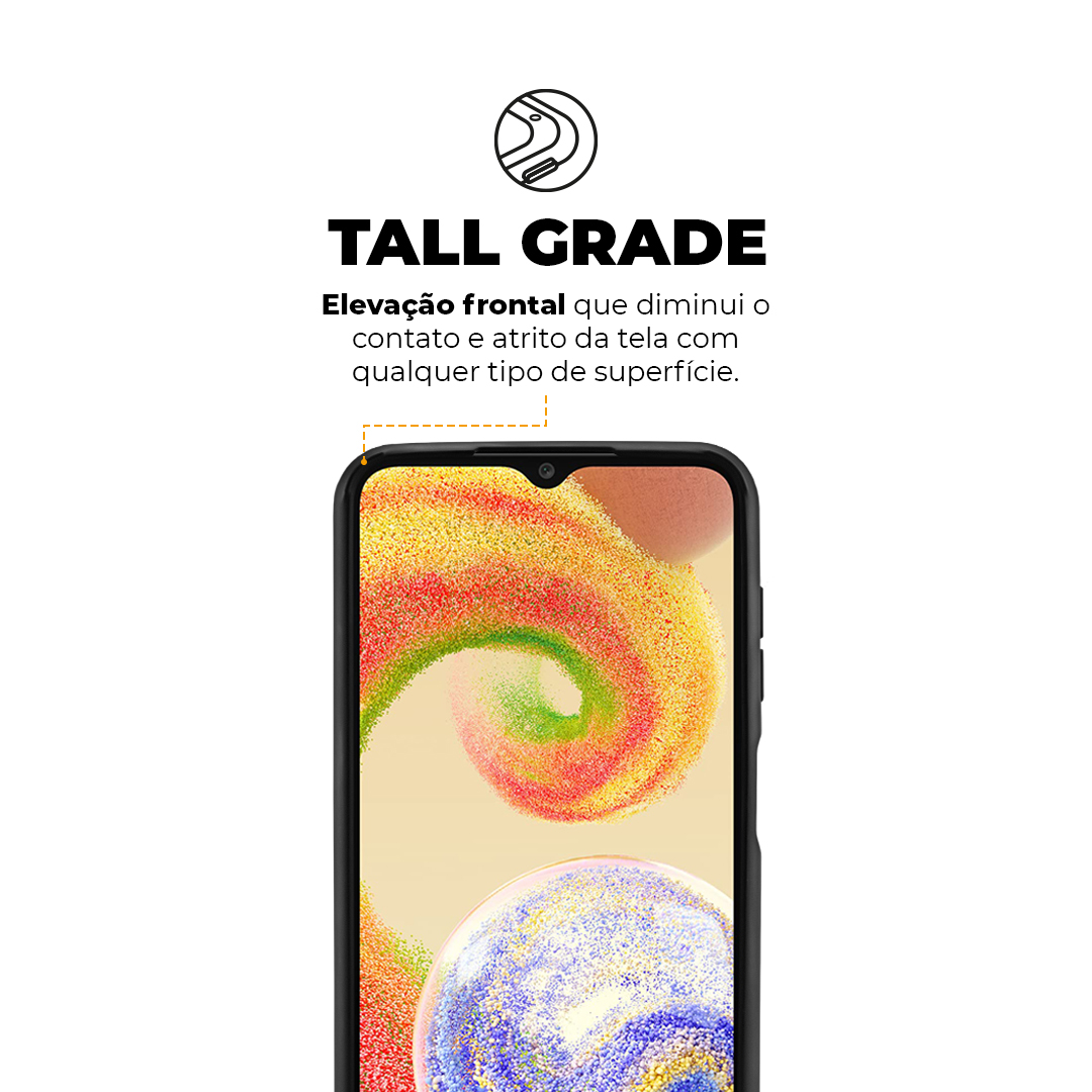 Capa para Samsung Galaxy A04 5G - Symetric Preta - Gshield