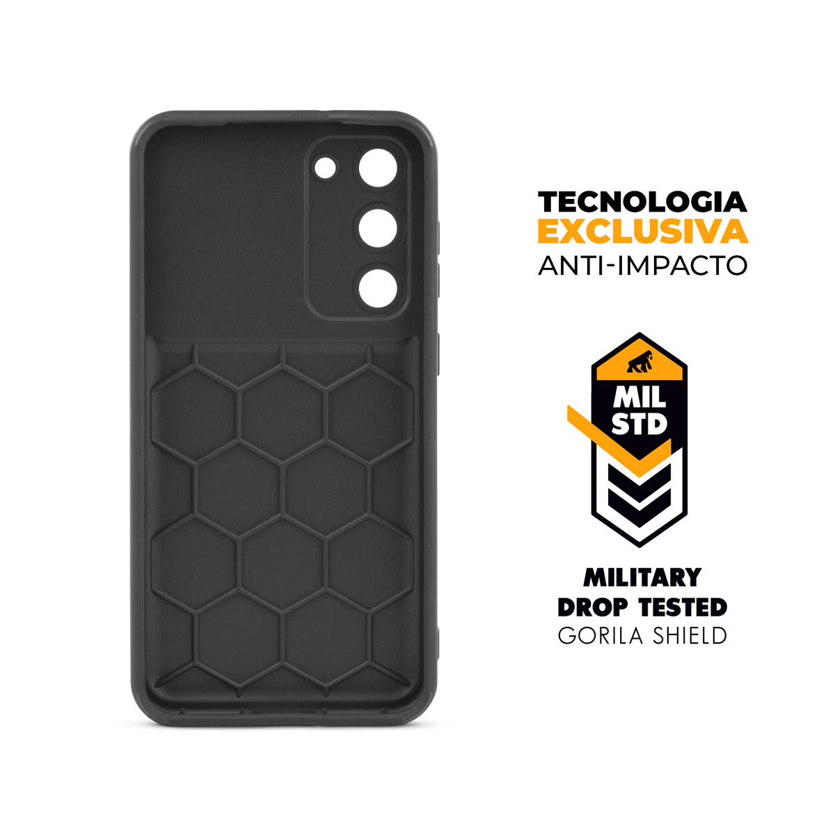 Capa para Samsung Galaxy S23 - Symetric Preta - Gshield