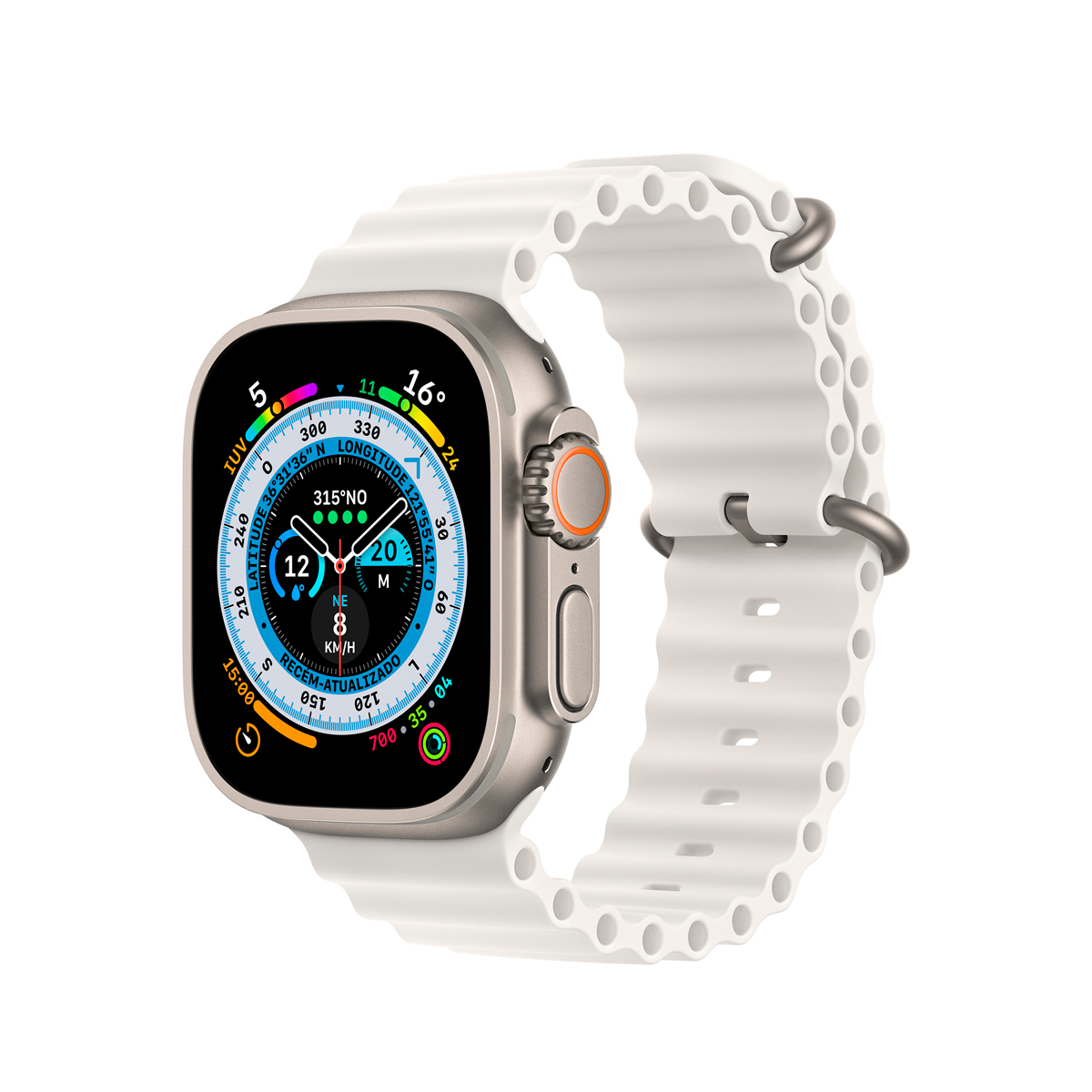 Pulseira para Apple Watch 38 / 40 / 41 MM - Oceano Cloud  - Prata - Gshield