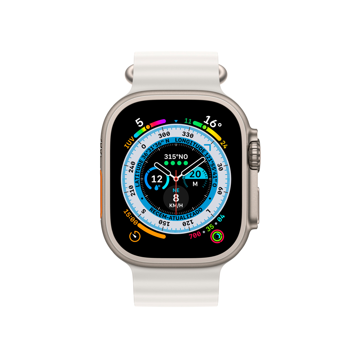 Pulseira para Apple Watch 38 / 40 / 41 MM - Oceano Cloud  - Prata - Gshield