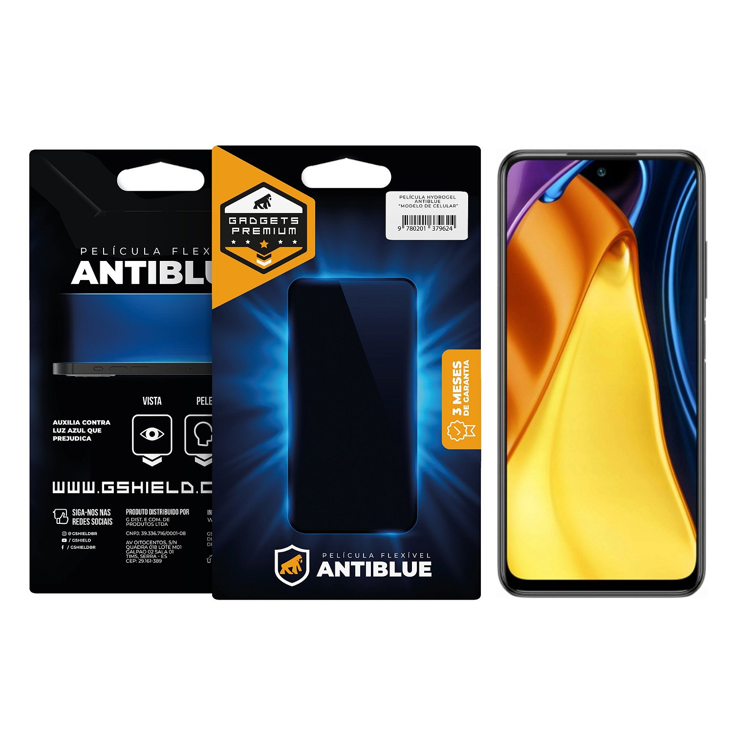 Película para Xiaomi Poco M3 Pro 5G - AntiBlue - Gshield