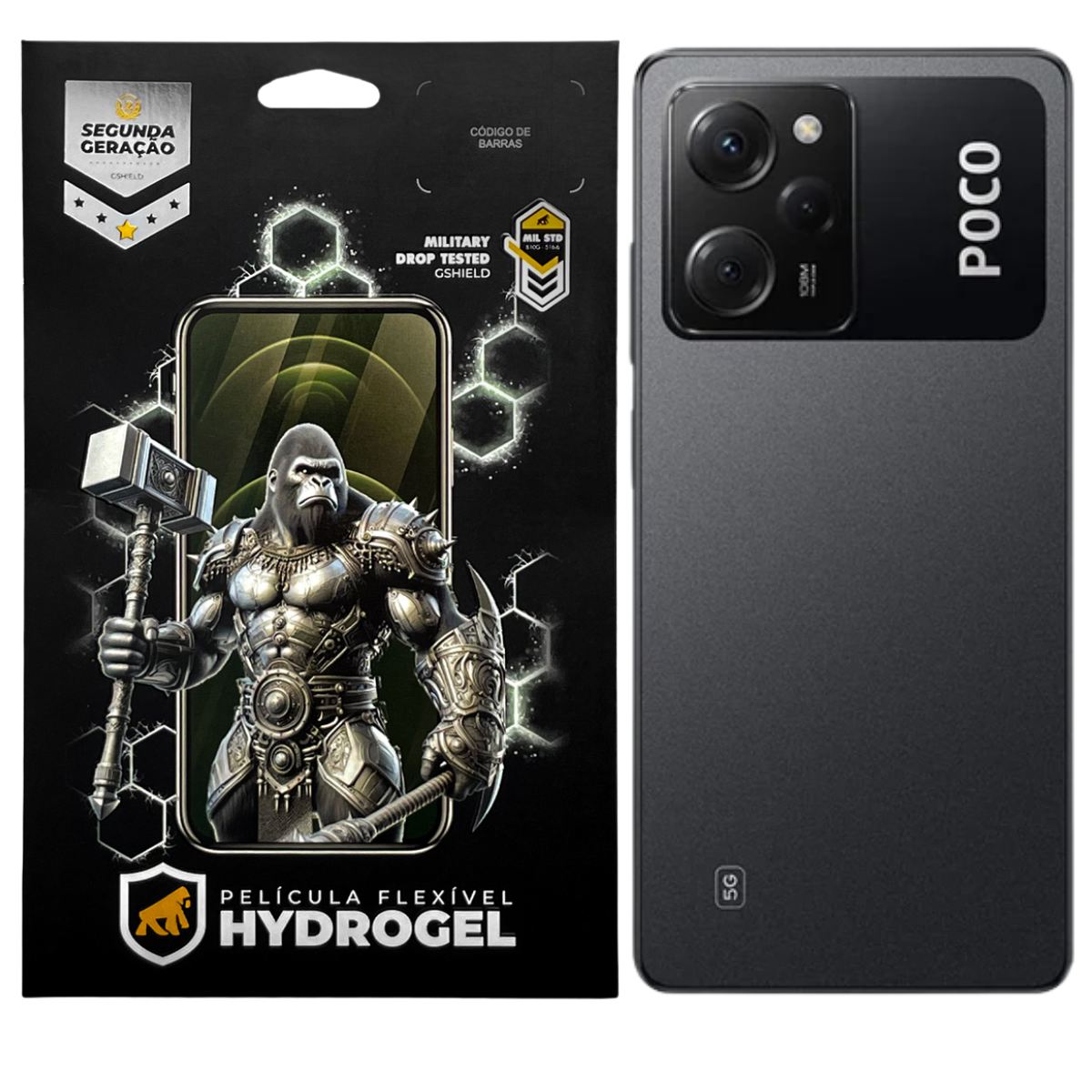 Película para Xiaomi Poco X5 5G - Traseira Hydrogel HD- Gshield