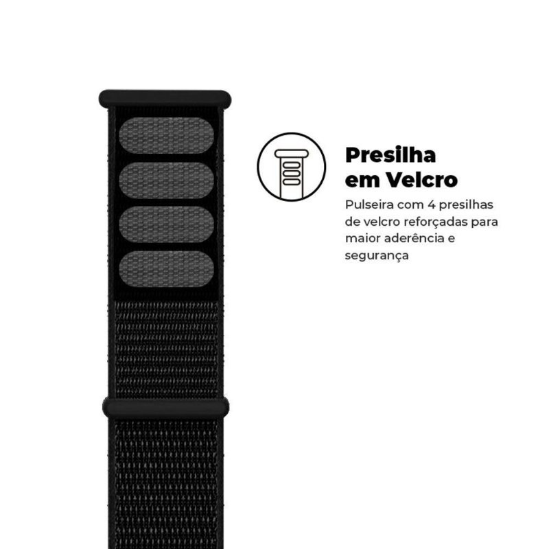 Case para Apple Watch 44MM + Pulseira para Apple Watch Ballistic - Gshield