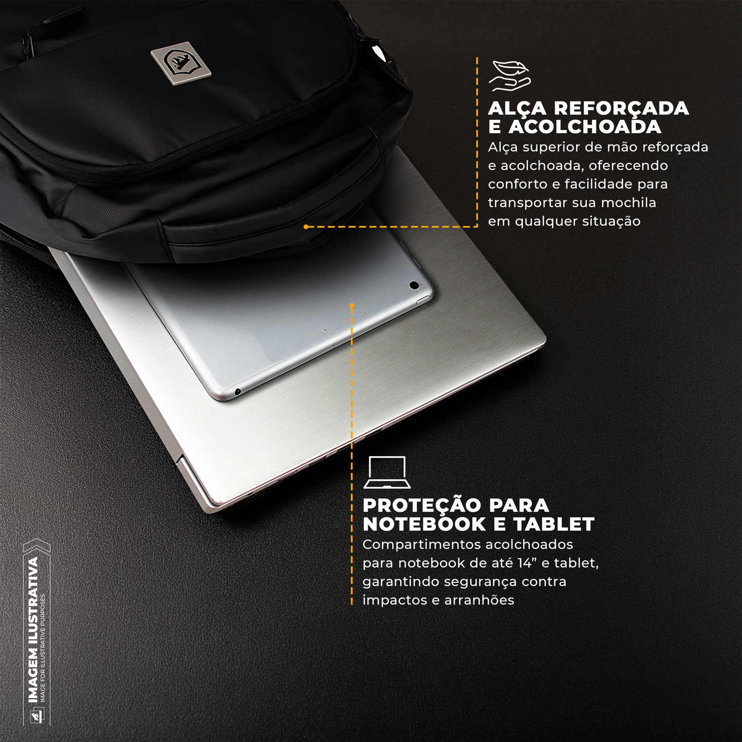 Mochila para Notebook 14'' - Guardian - Gshield