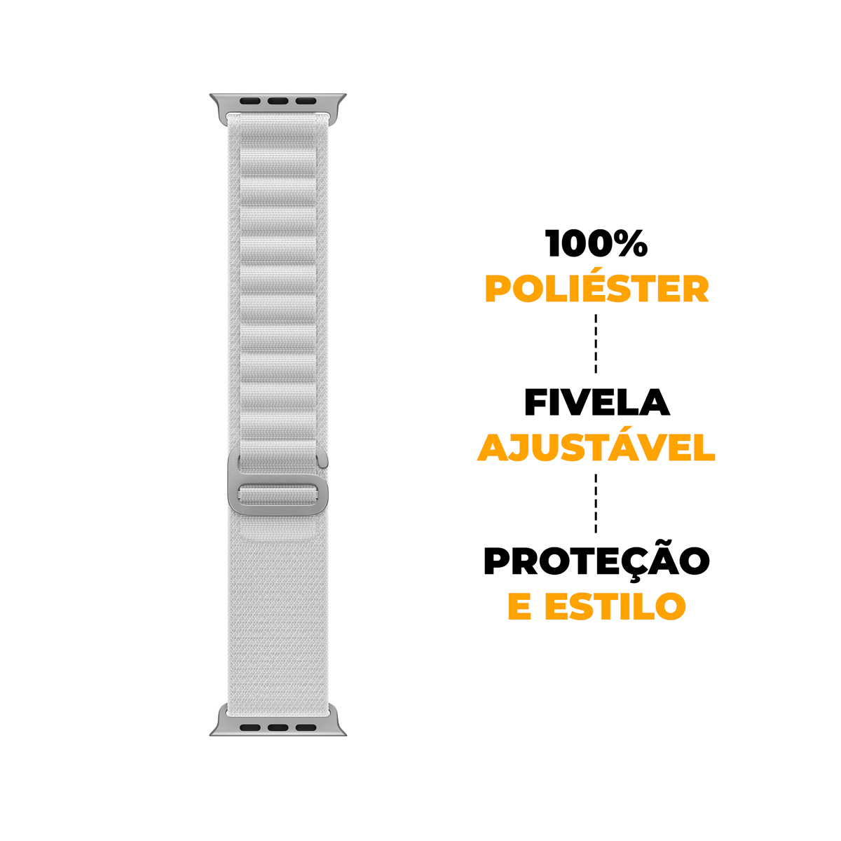 Pulseira Alpina Loop para Apple Watch 38 / 40 / 41MM - Branca -  Gshield