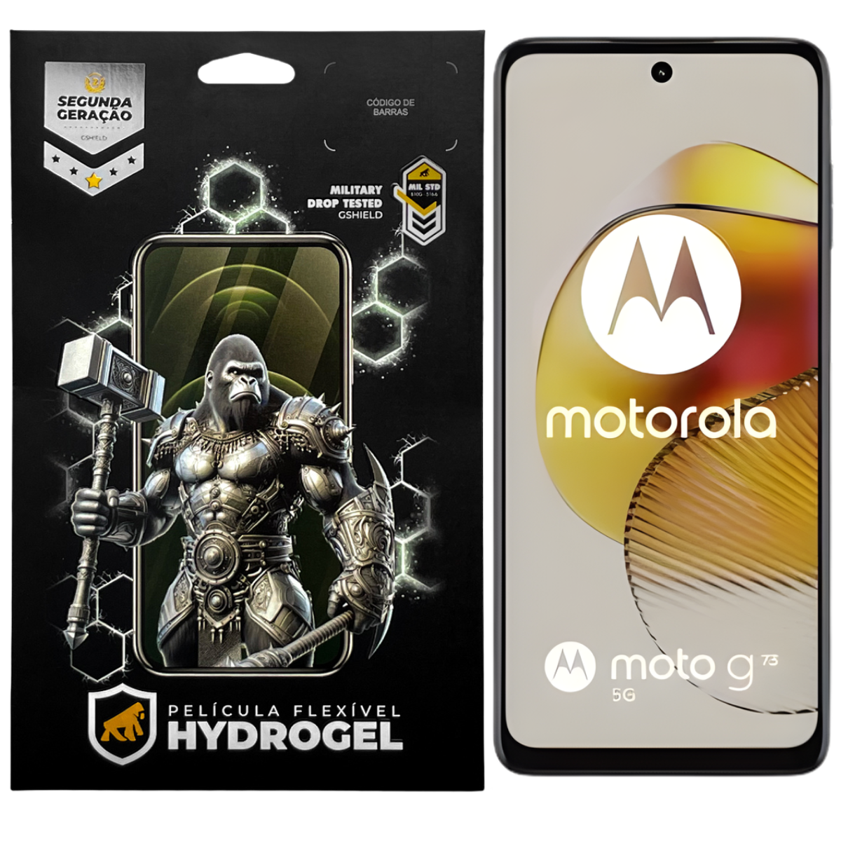 Película para Motorola Moto G73 5G - Hydrogel Gamer Fosca - Gshield