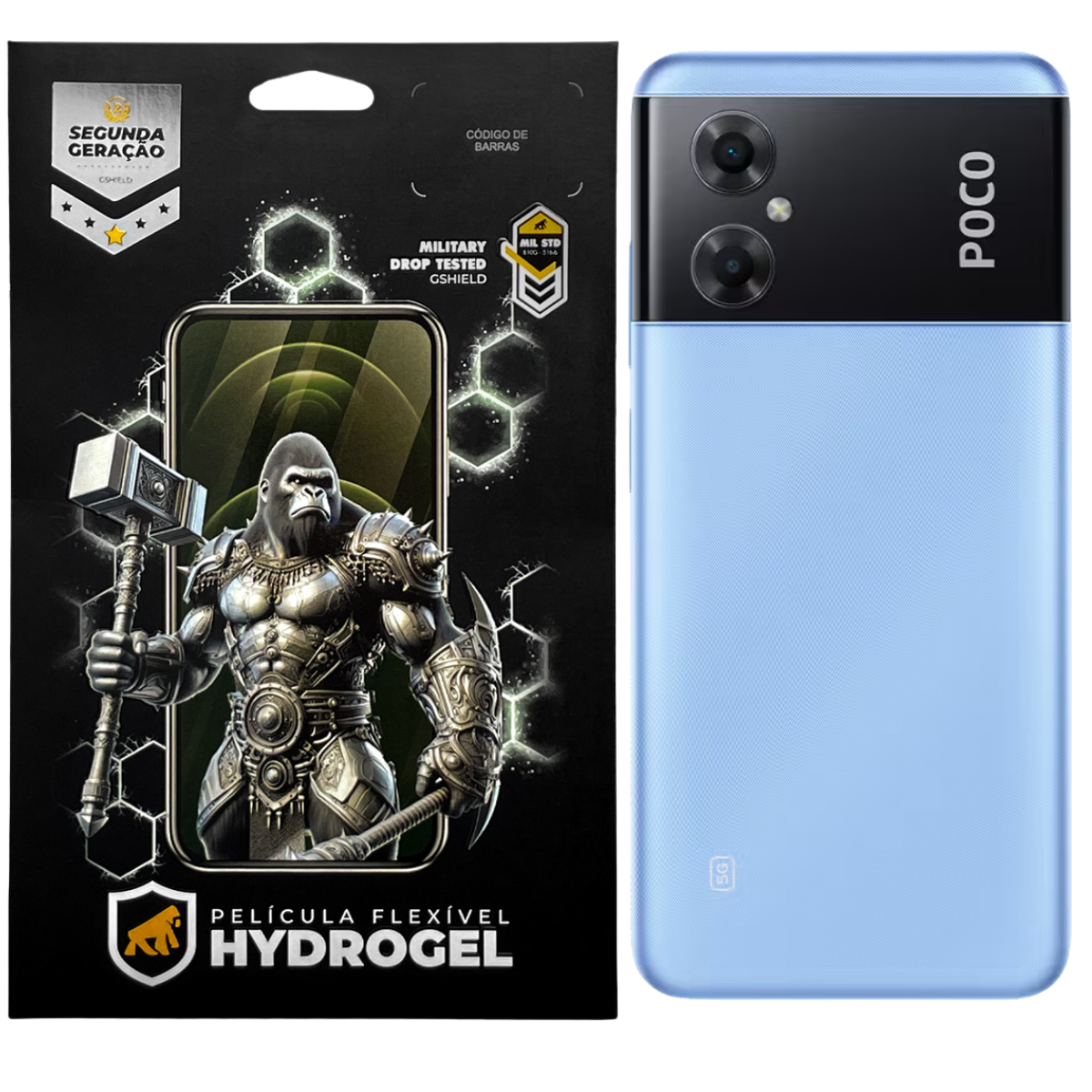 Película para Xiaomi Poco M4 5G - Traseira Hydrogel HD- Gshield